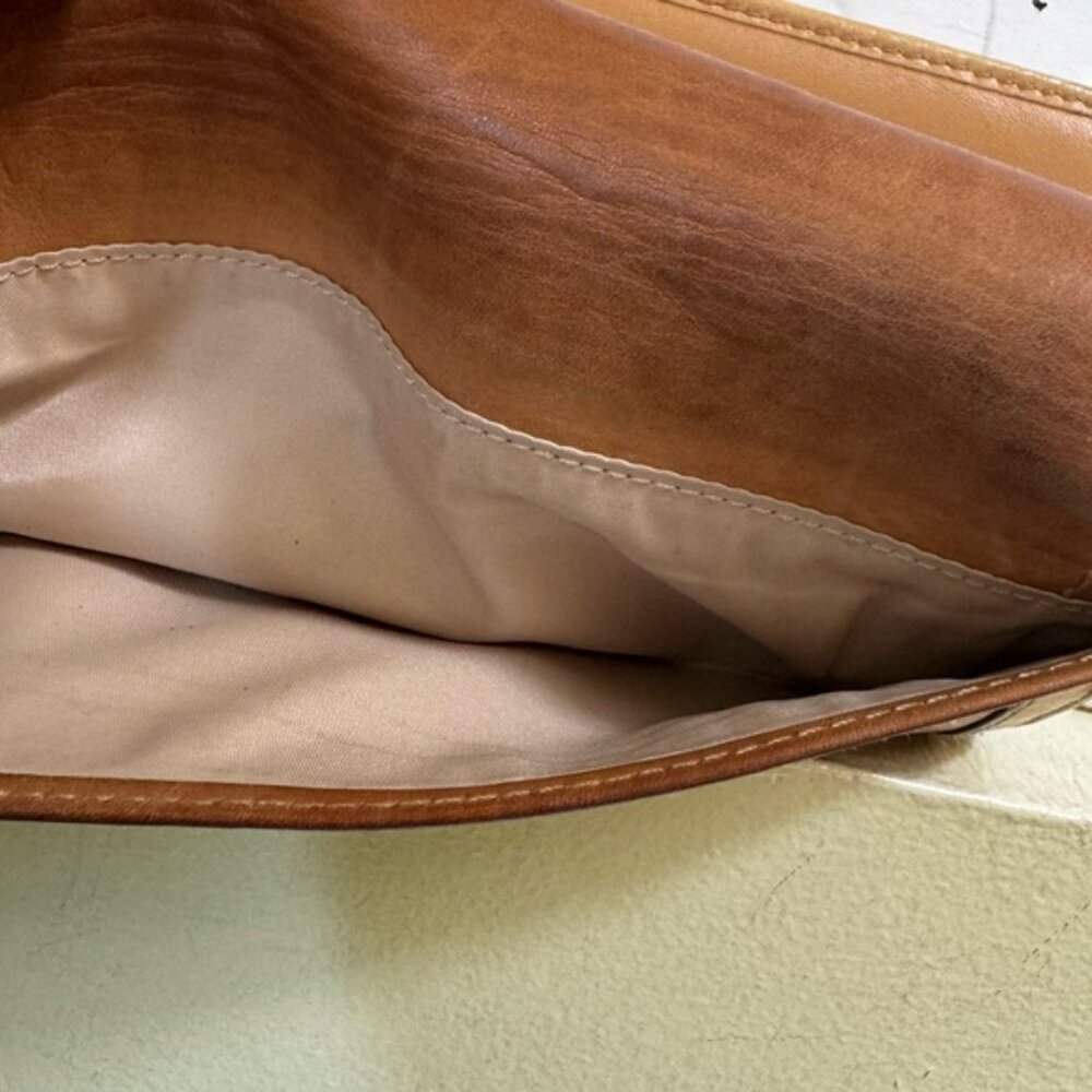 Coach Vintage Soho Leather Wallet Topstitch Neutral Buckle Logo Clutch Organizer - Picture 13 of 16